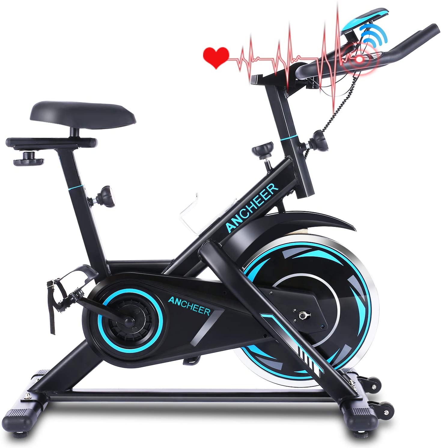 exercise bike with heart monitor
