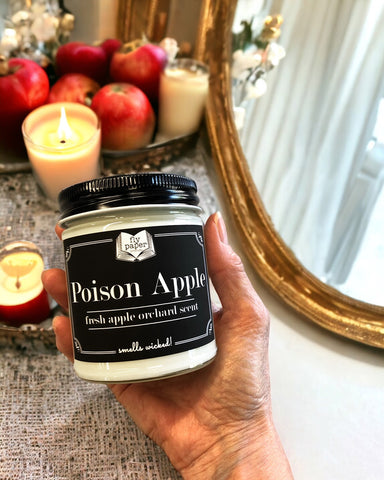 Poison Apple Halloween Candle