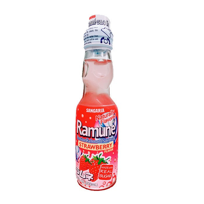 Ramune Strawberry Marble Soda from Japan - Buy Glass Bottle Soda at Blooms Candy Shop – Blooms Candy & Pop Shop