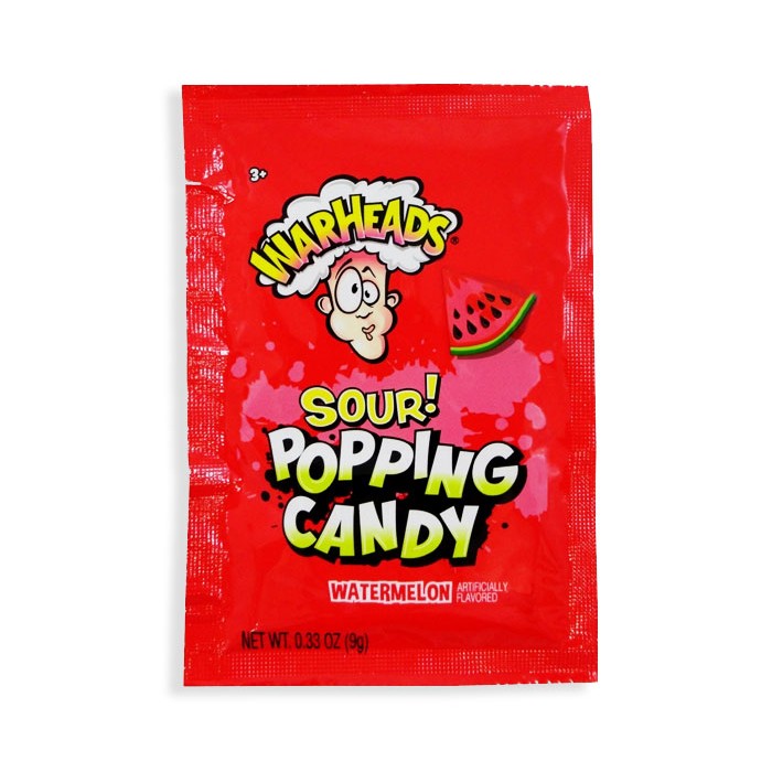 Warheads Extreme Sour Popping Candy - Watermelon - Candy & Soda Pop Shop