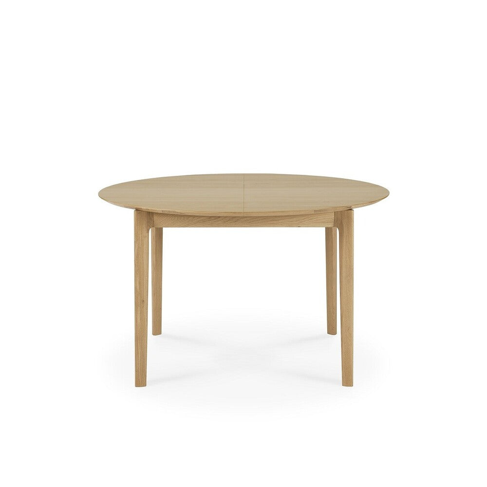 Oak Bok Round Extendable Dining Table – Hausful