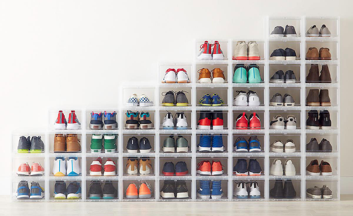 easy to atach shoe storage