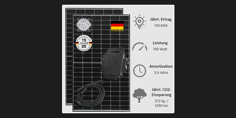 760 watt balcony system