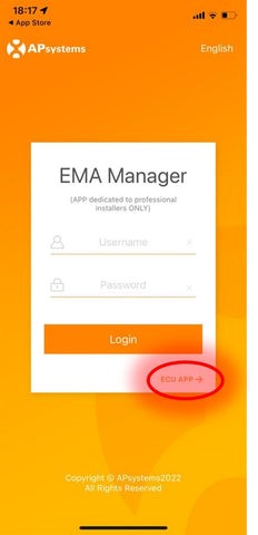 EMA-APP communication unit