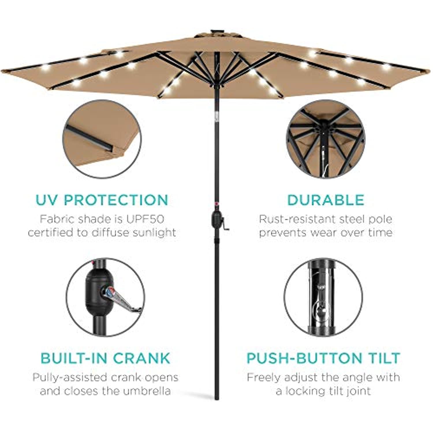 best choice solar umbrella