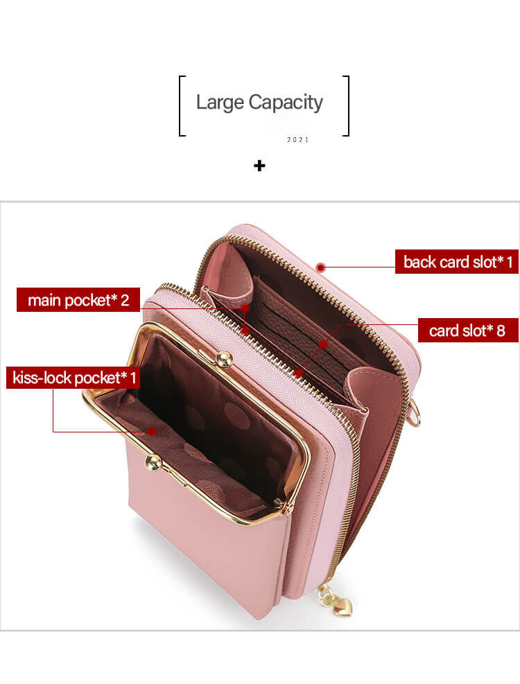 crossbody phone bage large capacity