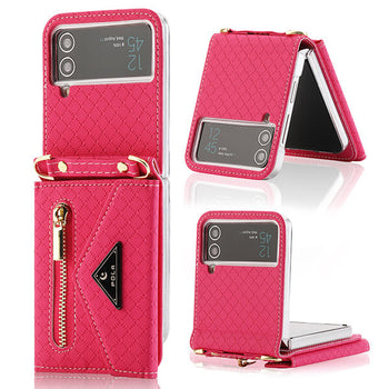 For Samsung Galaxy Z Flip 3 5g Case 2021, Galaxy Z Flip 3 5g Case Wallet,  Pu Leather