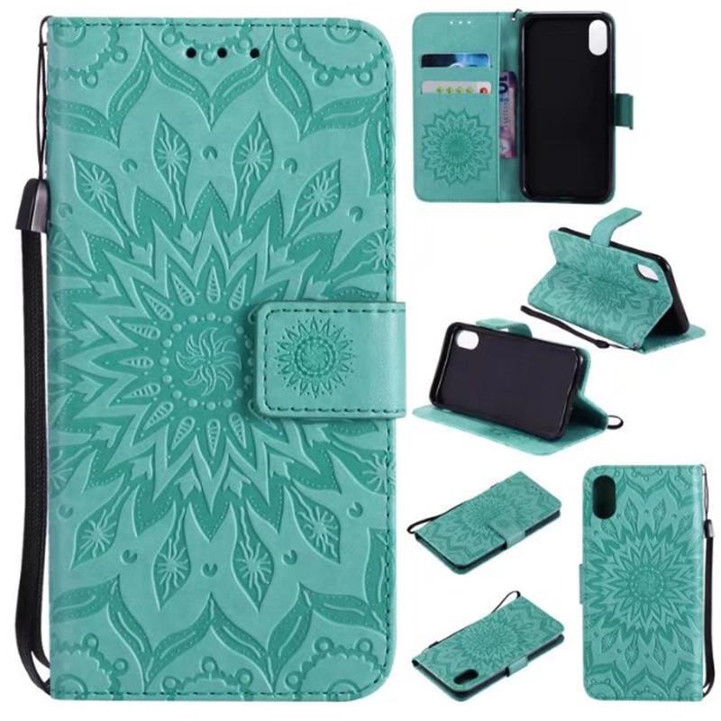 Sunflower Embossed Multi-functional Phone Case Wallet Cell Phone Walle ...