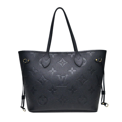 Louis Vuitton Noir Monogram Empreinte Leather Neverfull MM –
