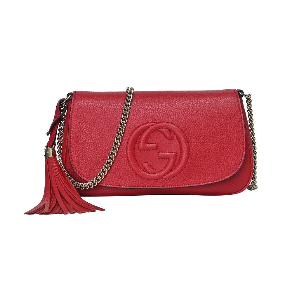 gucci red chain bag