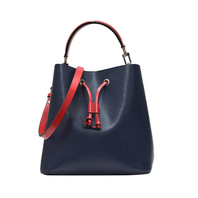 Louis Vuitton NeoNoe Bucket Bag Monogram Empreinte Leather MM Blue Marine  Rouge