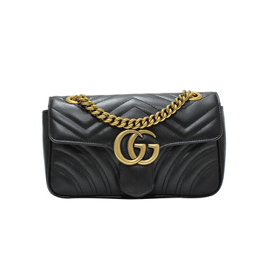 Gucci black Small Marmont Matelassé Shoulder Bag