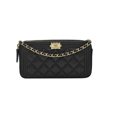 Clutches Chloe' - Chloe C clutch in black - CHC19SS192A37001