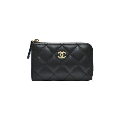 CHANEL Interlocking CC Logo Leather Wallet — MISS LULALA