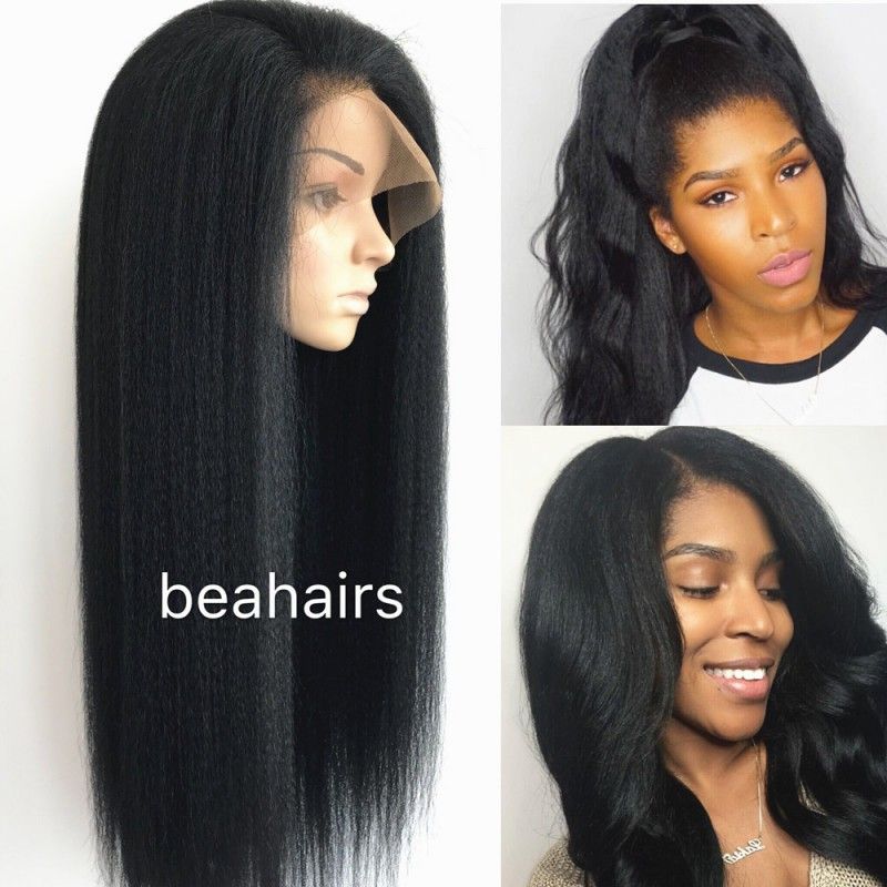 Lace Front Black Wigs Natural Color Ash Blonde Human Hair Wigs Ash