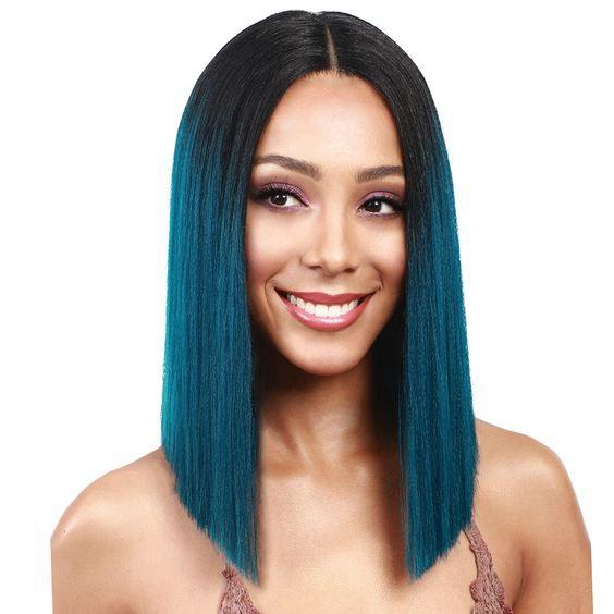 Short Blue Wig Amazon Purple And Blue Hair Ombre