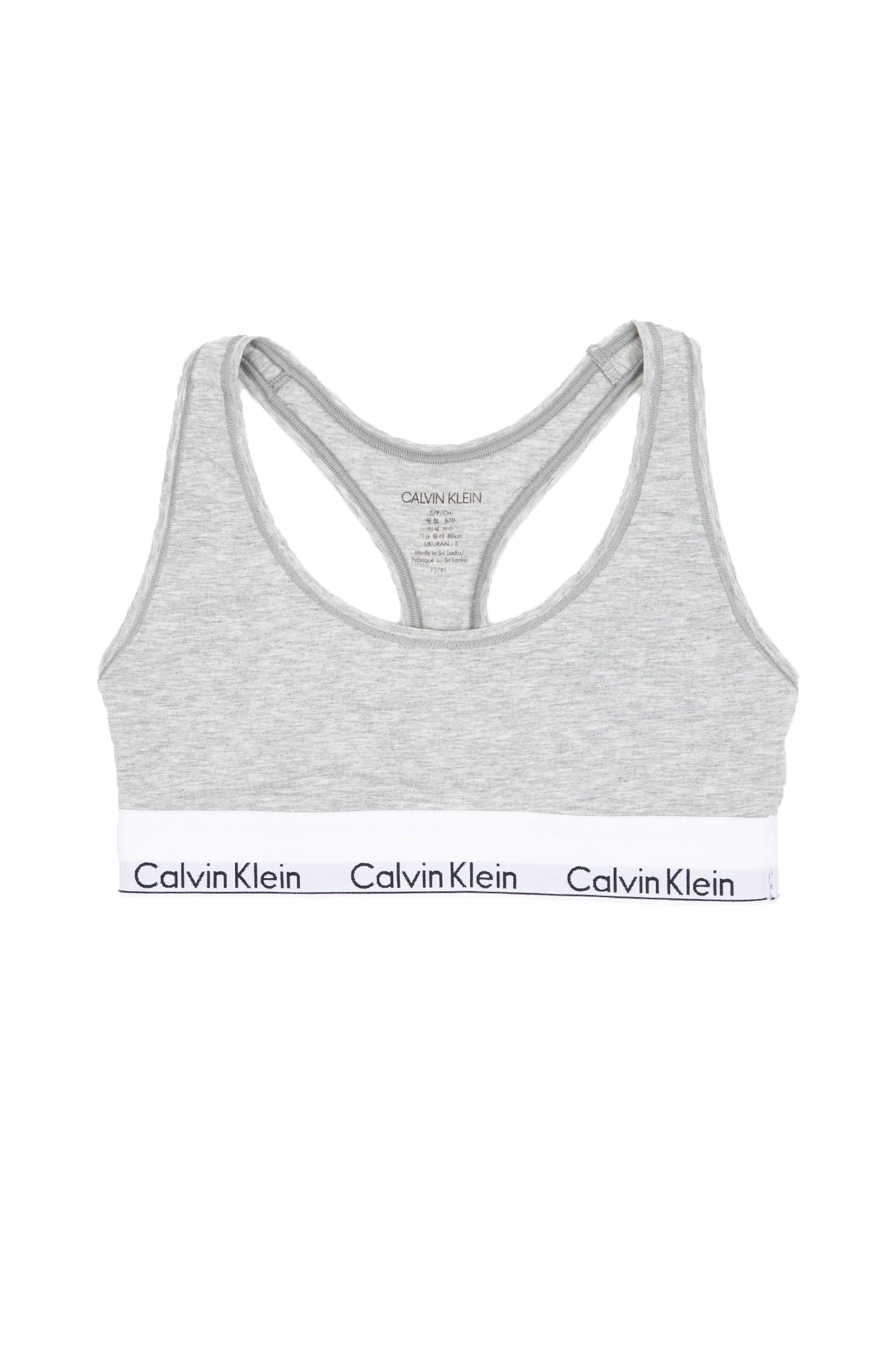 Calvin Klein Modern Cotton Plus Unlined Bralette - Grey Heather • Price »