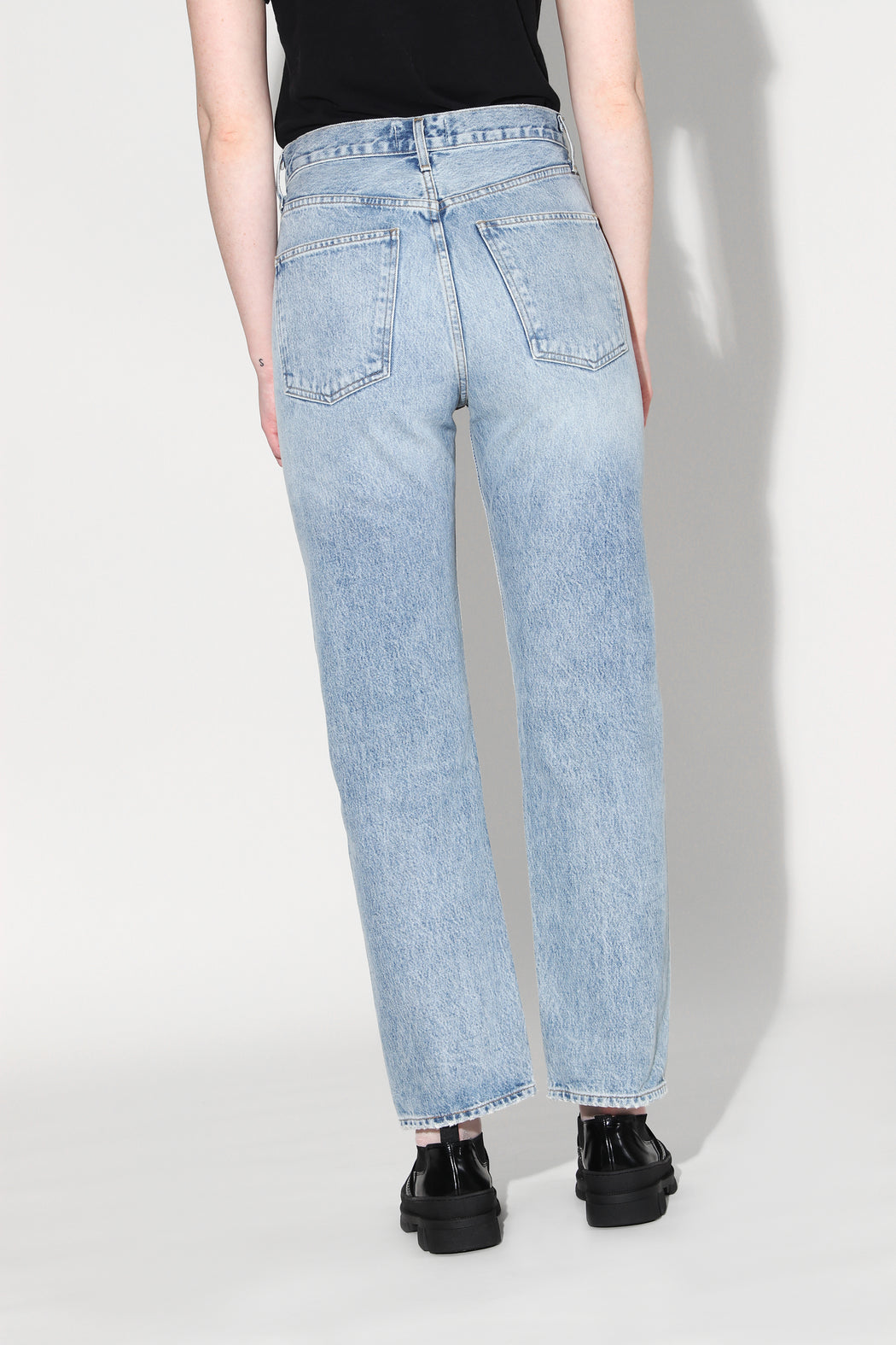 mid rise loose jeans