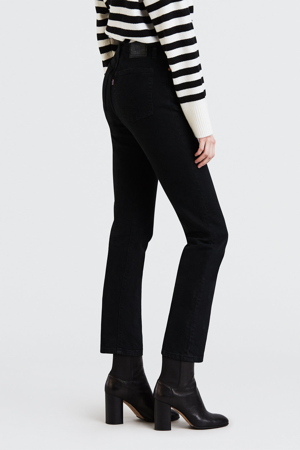 levi's wedgie straight jeans black heart