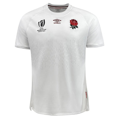 Cotton Traders Classics Rugby Shirt Mens XL White England Rose Short Sleeve  G4