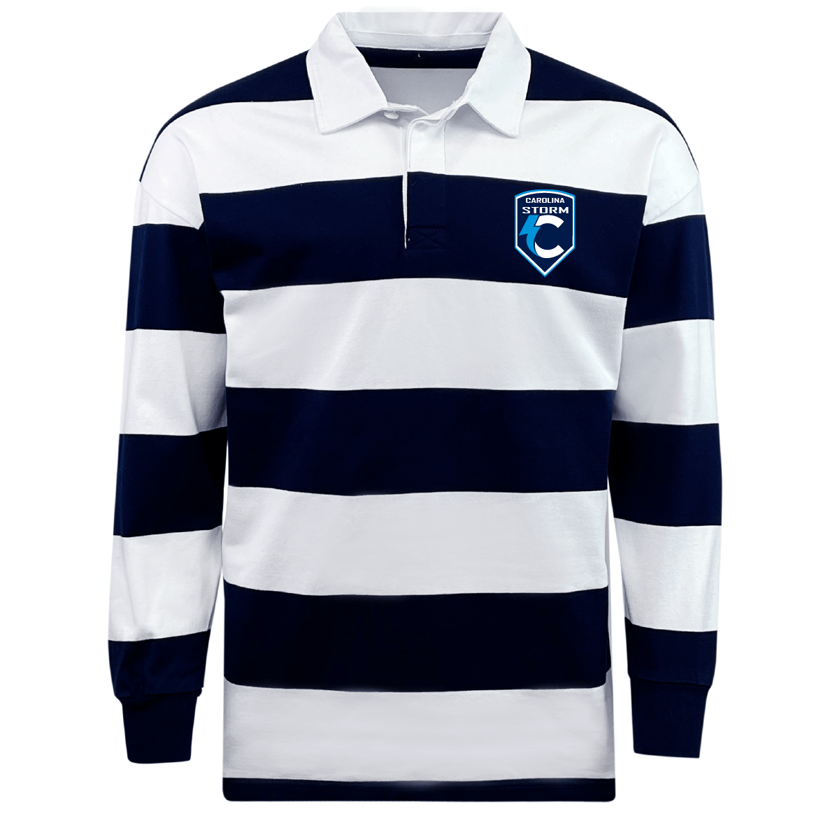 Carolina Storm Classic Long Sleeve Hooped Rugby Jersey