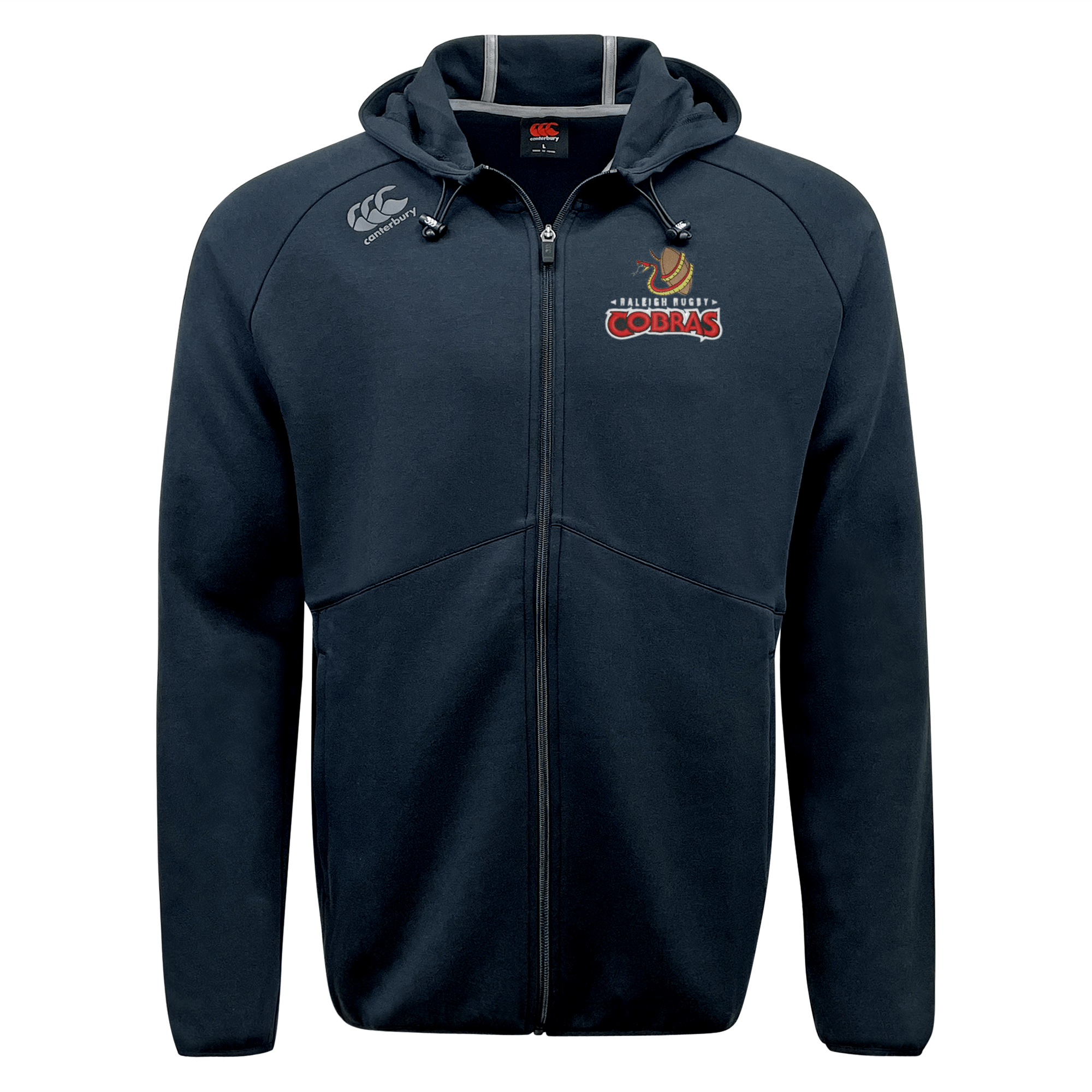 Raleigh Cobras Rugby Tempo Full Zip-Hoodie by Canterbury