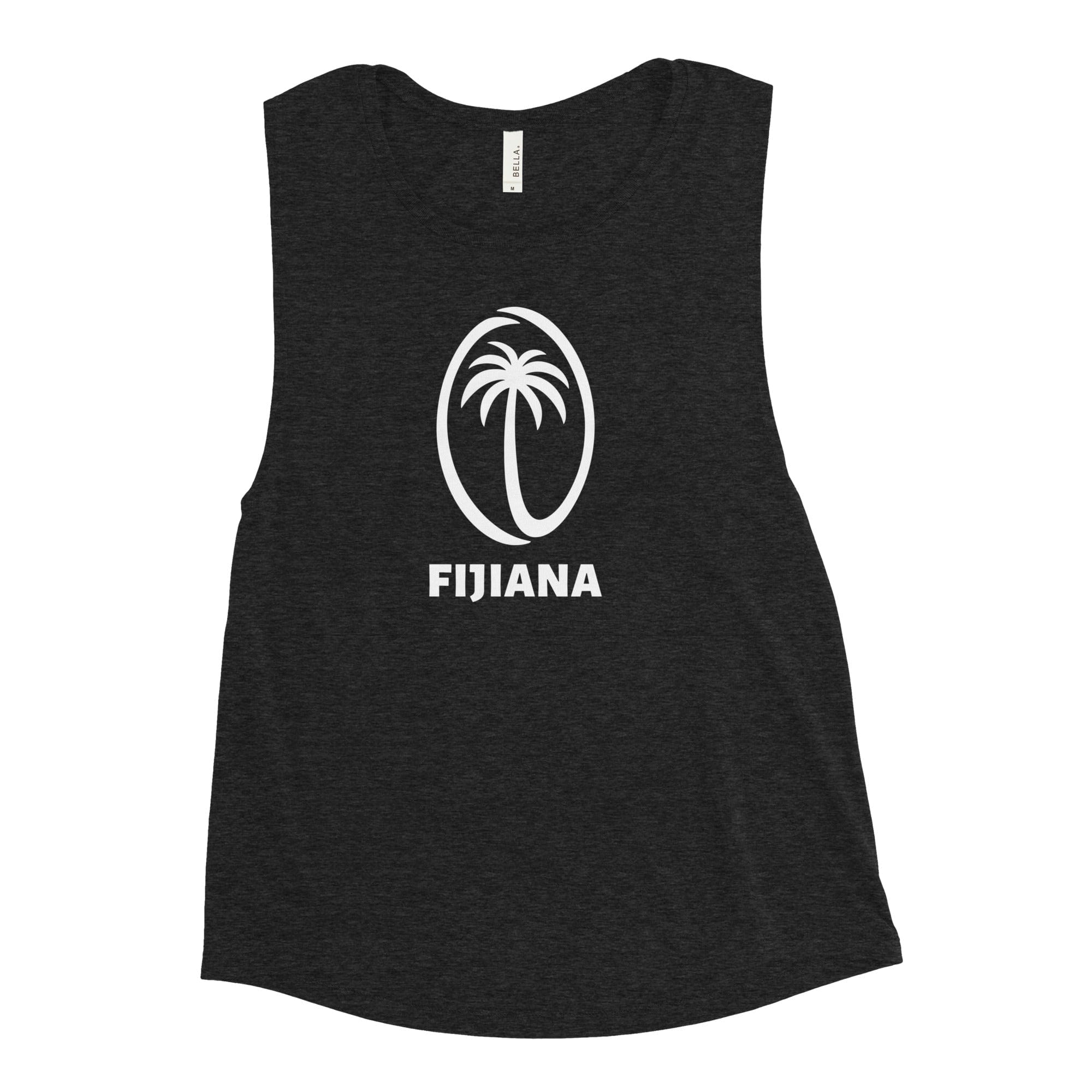 Fijiana Ladies’ Black Muscle Tank