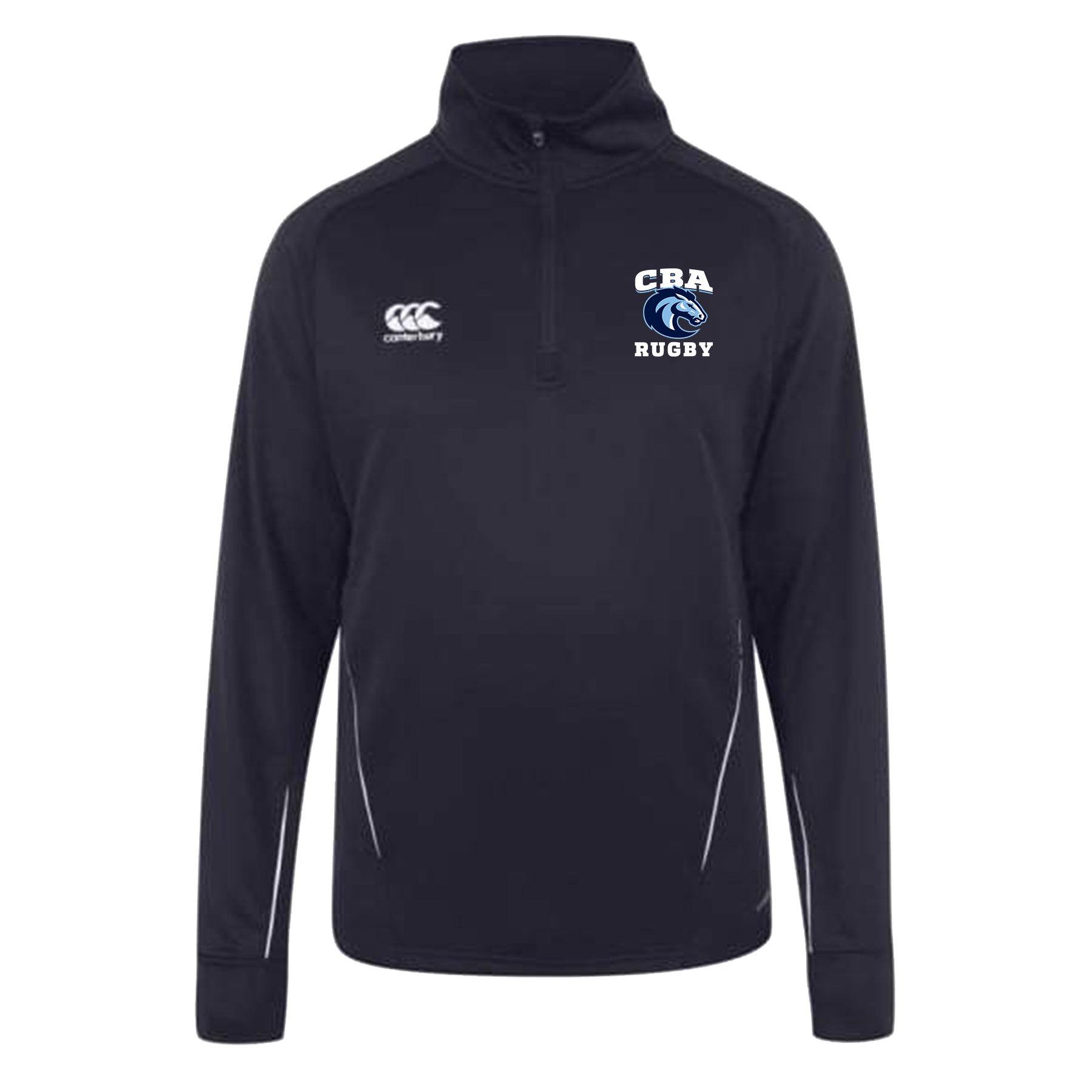 CBA Rugby Canterbury Team 1/4 Zip Mid Layer Rugby Training Top