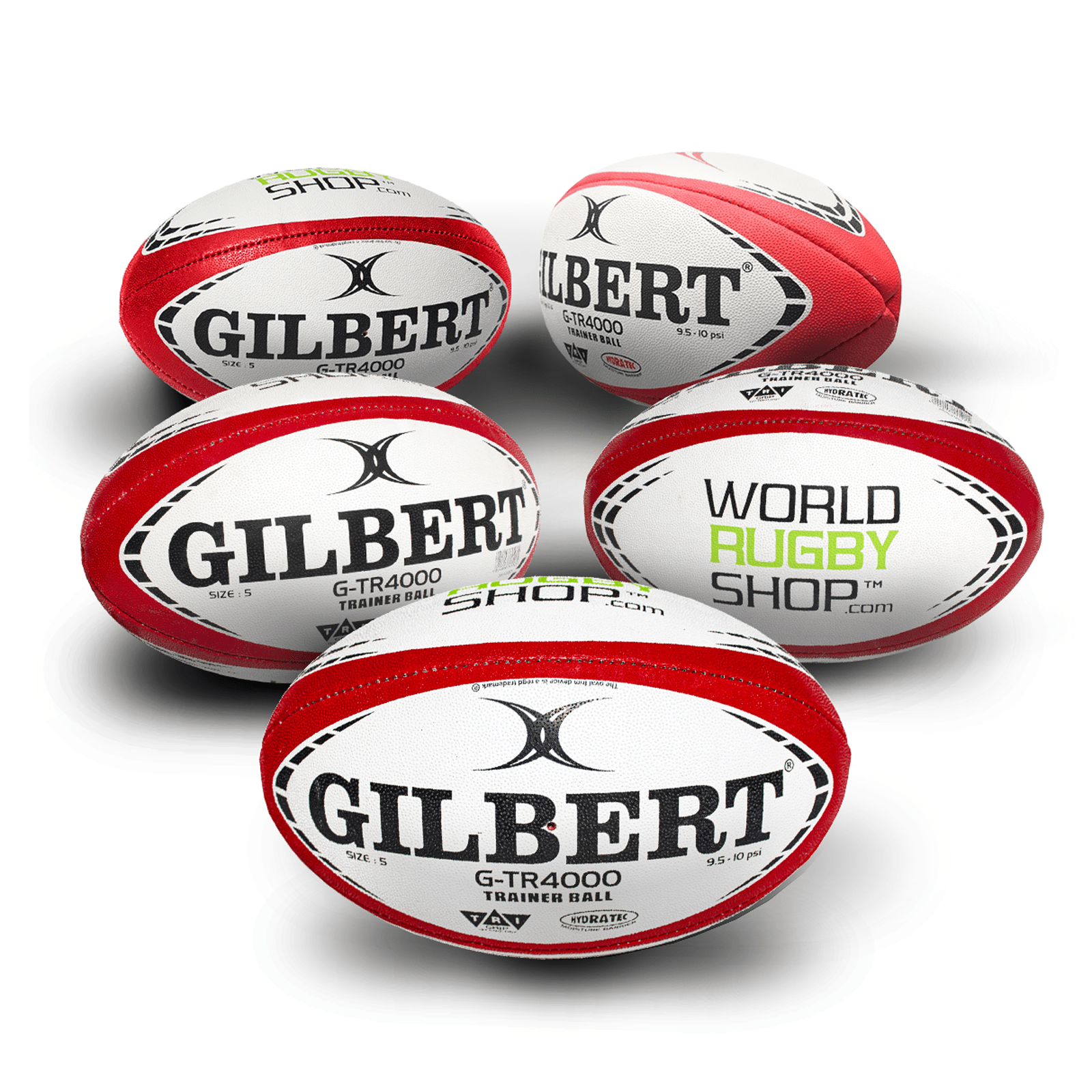 Gilbert WRS G-TR4000 Red Training Ball Size 5 Bundles