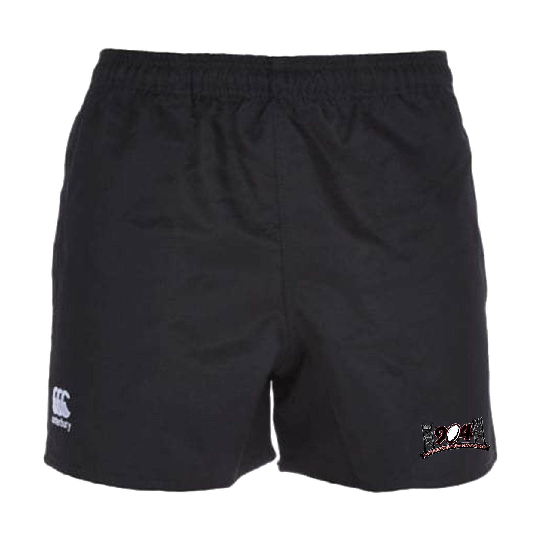 Jacksonville Women Canterbury Black Professional Polyester Pocketed Rugby Shorts