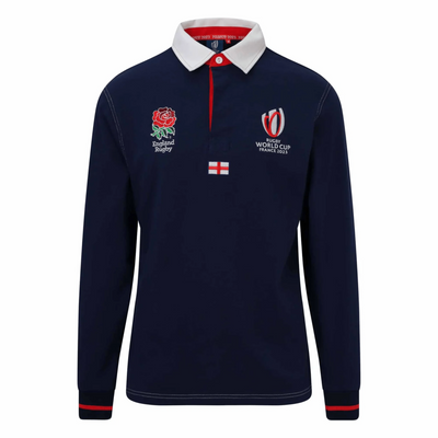 Rugby World Cup 2023 Long Sleeve Cotton Polo Shirt by Macron