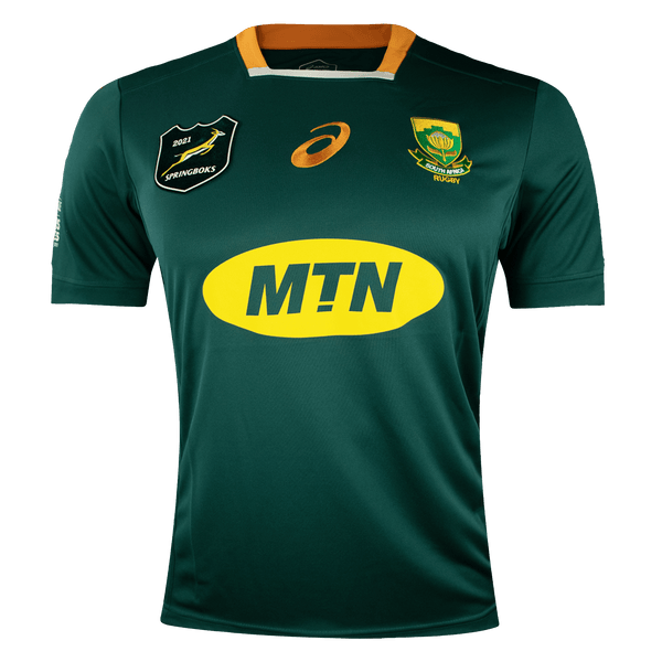 South Africa Springboks Lions Series Rugby Jersey 2021 by Asics l World ...