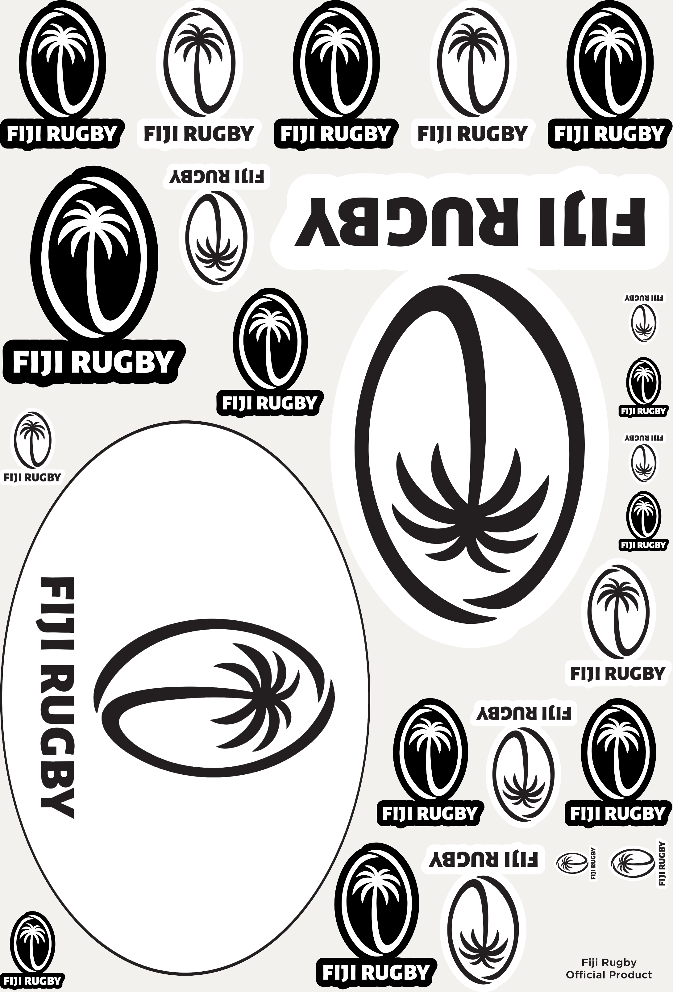 Fiji Sticker Sheet - 24 Stickers