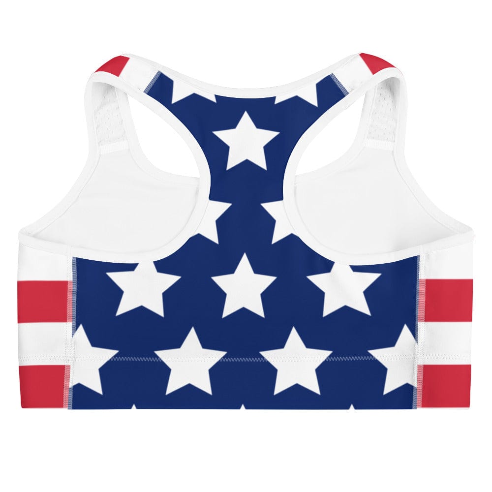 American Flag Rugby Sports Bra