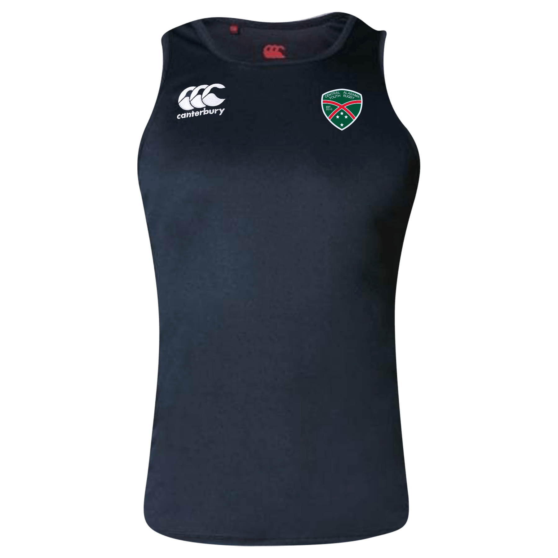 Central Alabama Youth Rugby Canterbury Black Core Vapodri Rugby Singlet