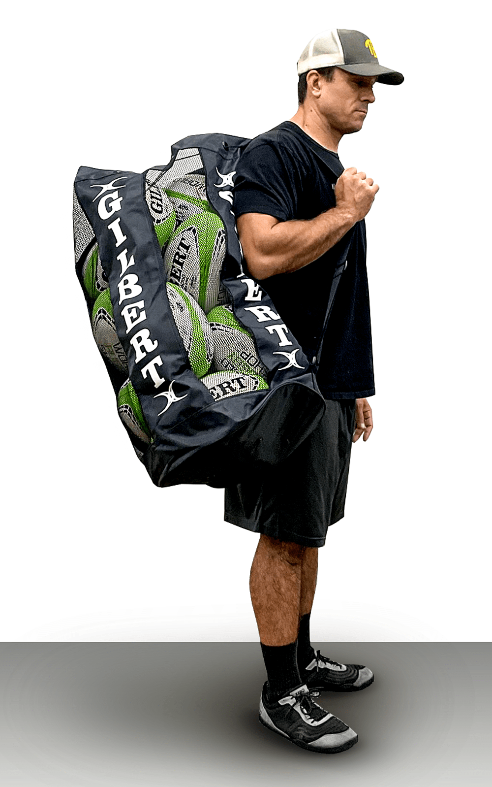 Gilbert Breathable Large Sturdy Rugby Ball Bag