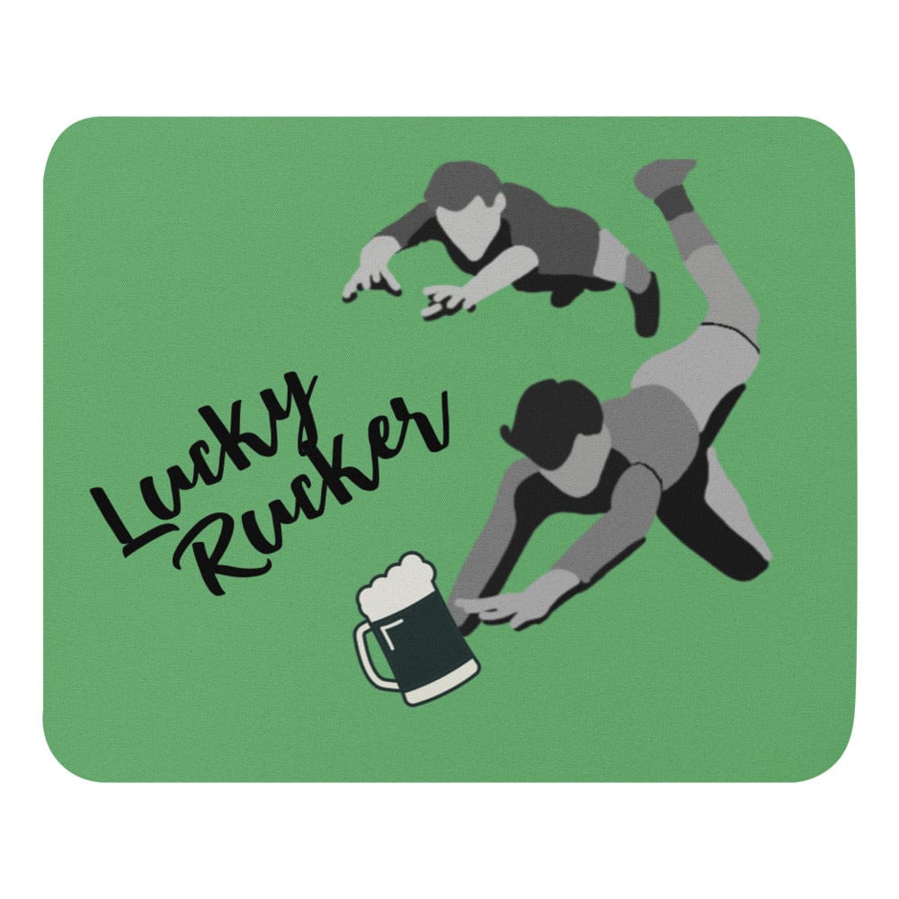 Lucky Rucker Diving for Beer Mouse pad