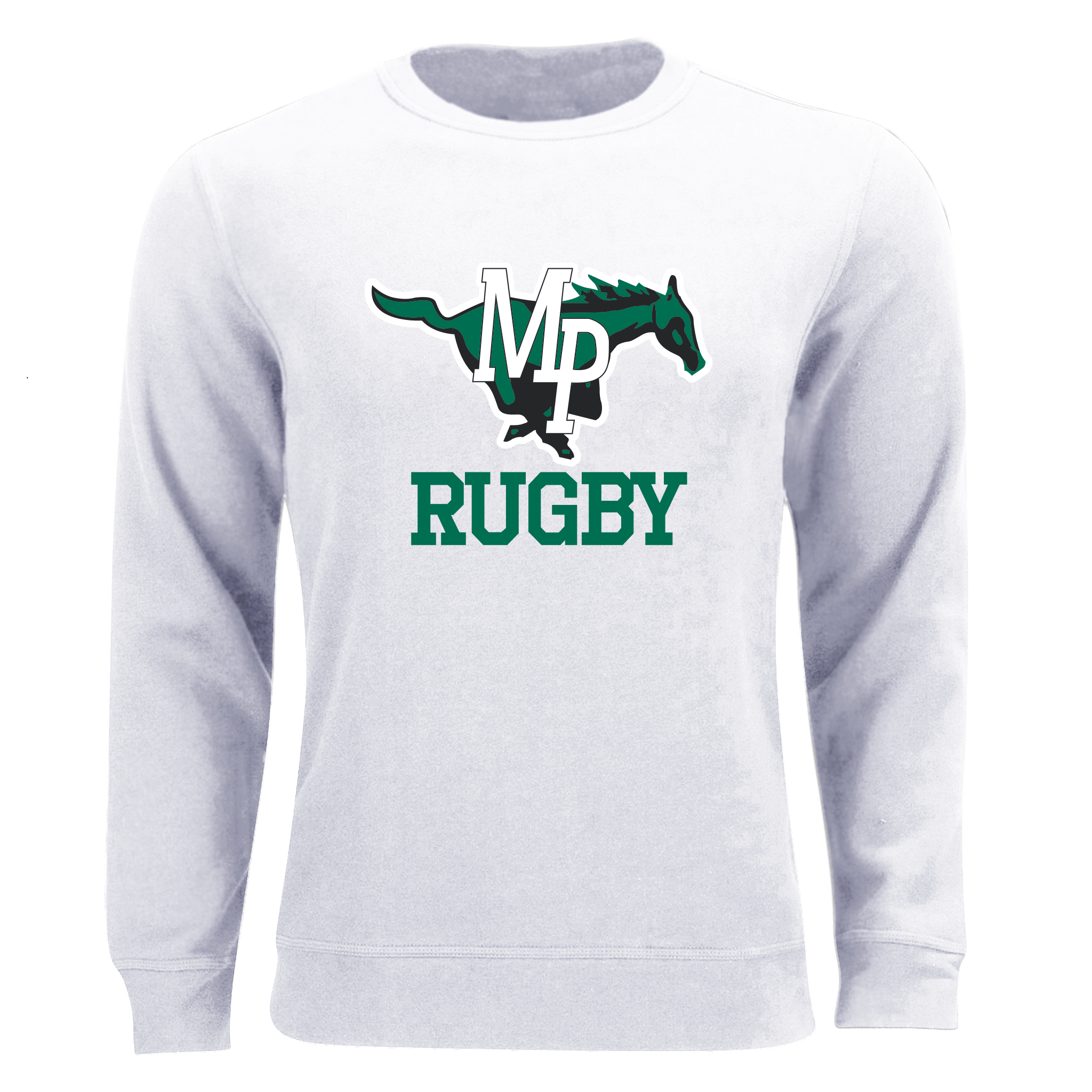 Myers Park Rugby Unisex Crew Neck Sweatshirt White