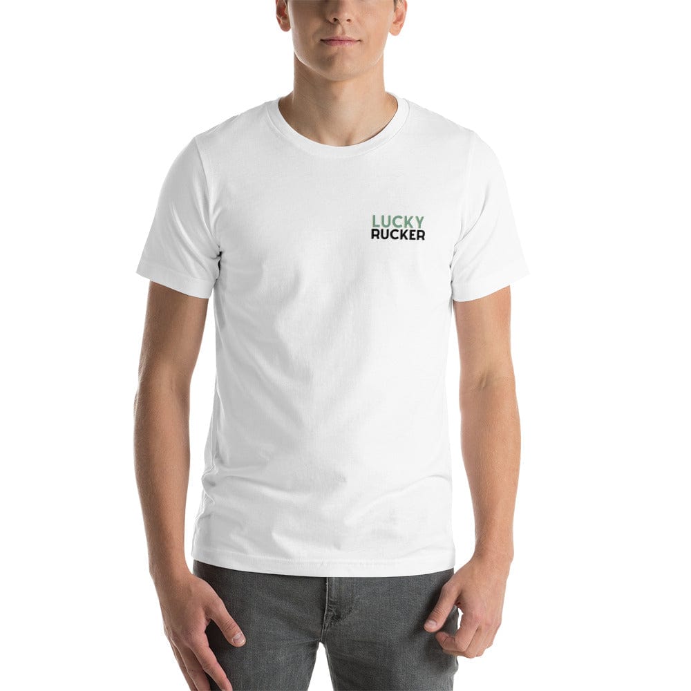 Lucky Rucker Tackle White/Silver Rugby T-Shirt