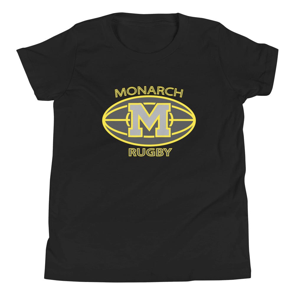 Monarch Rugby Youth Short Sleeve T-Shirt In Black, Gray and White