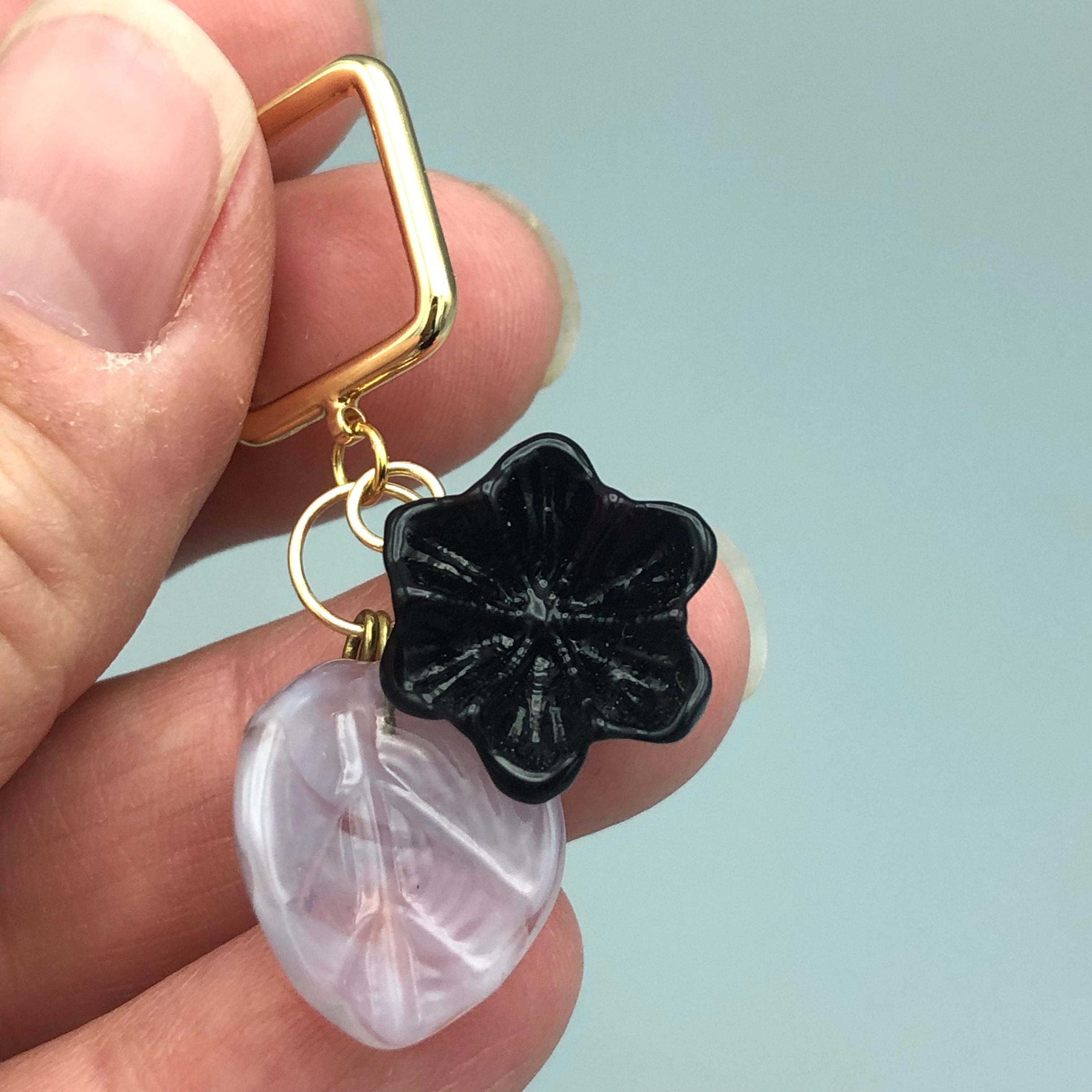 Pendientes Flores Negras – Vitreus Ignis