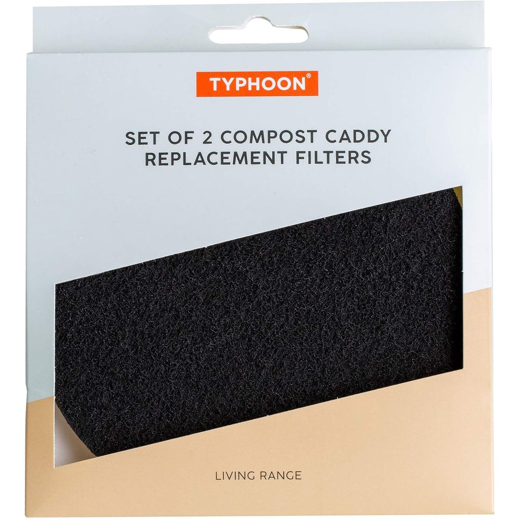 RSVP International Charcoal Compost Bin Filter 2-Piece Set Helps Keep  Kitchen Smelling Fresh, Replacement - 1 Gallon Bin/Pail