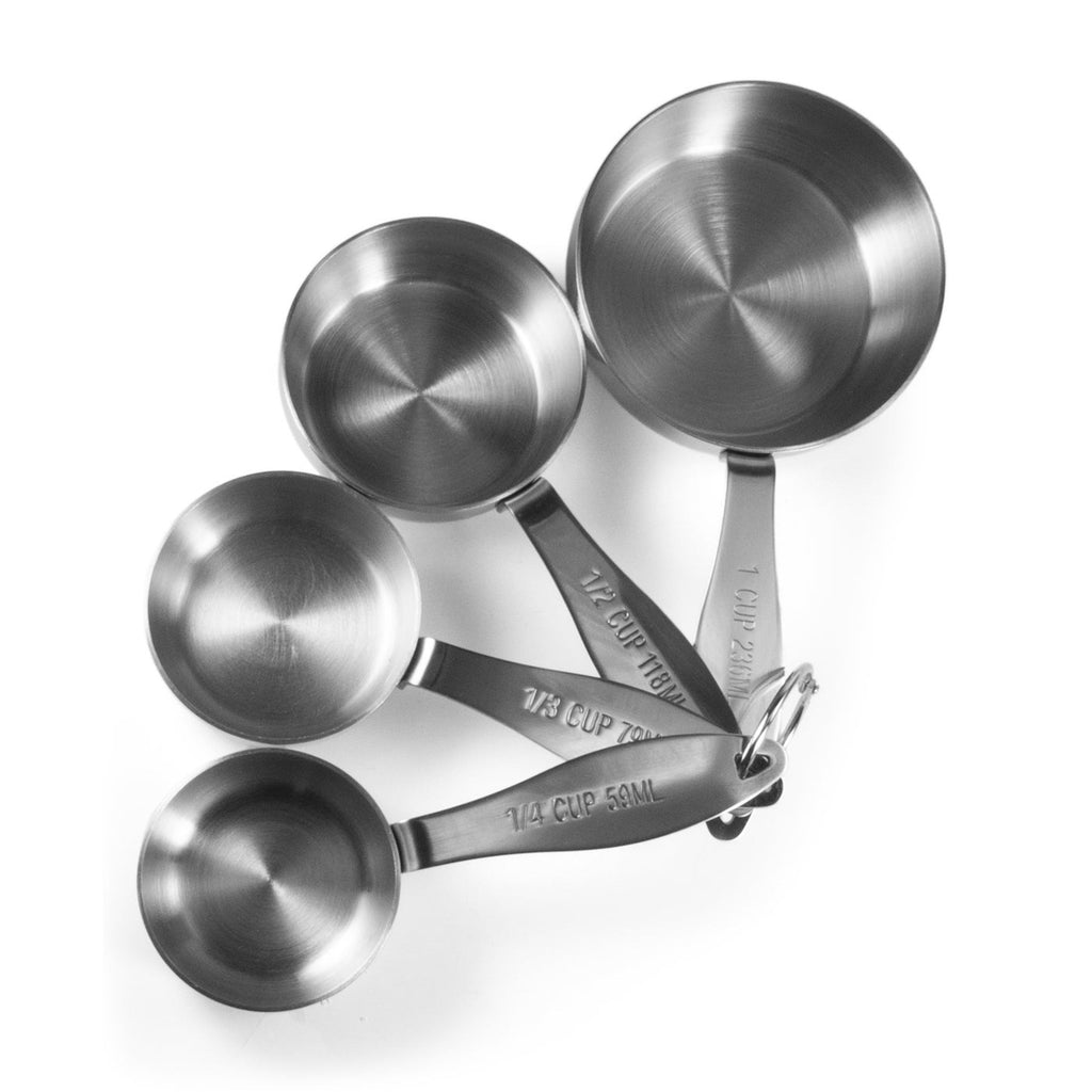 Amco Brushed Stainless Steel 4 Piece Measuring Spoon Set 