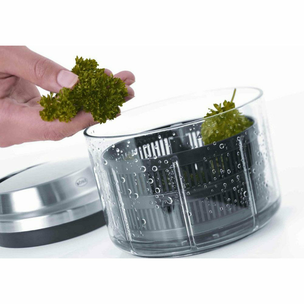 Salad Spinner 2.5L, Manual Lettuce Spinner for Veggie Prepping and