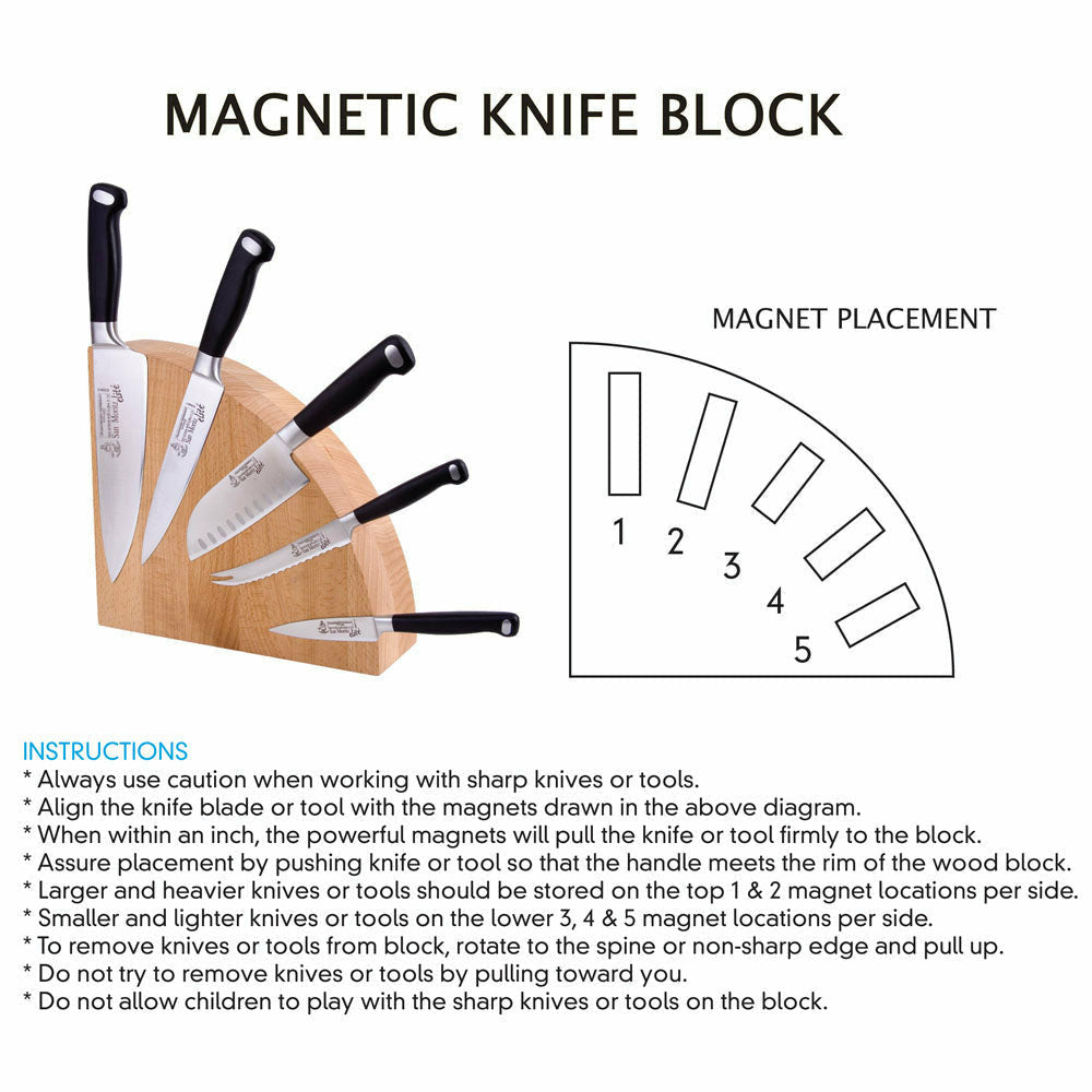 Black/White Knife Set and Knife Magnet – Fredericks and Mae