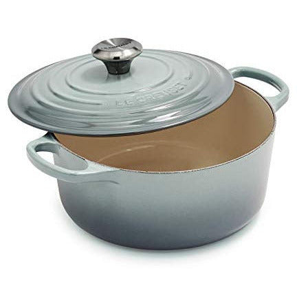 Le Creuset Enameled Cast Iron Signature Oval Dutch Oven with Lid, 6.75  Quart, Sea Salt