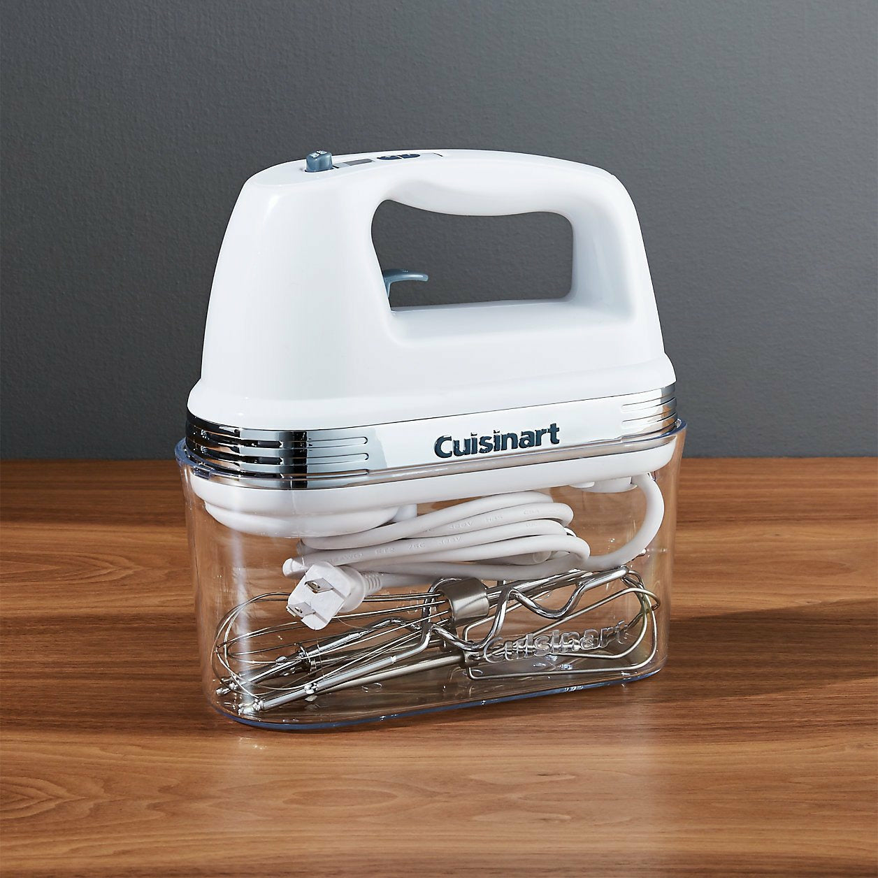 Cuisinart Power Advantage 9-Speed White Hand Mixer with Recipe