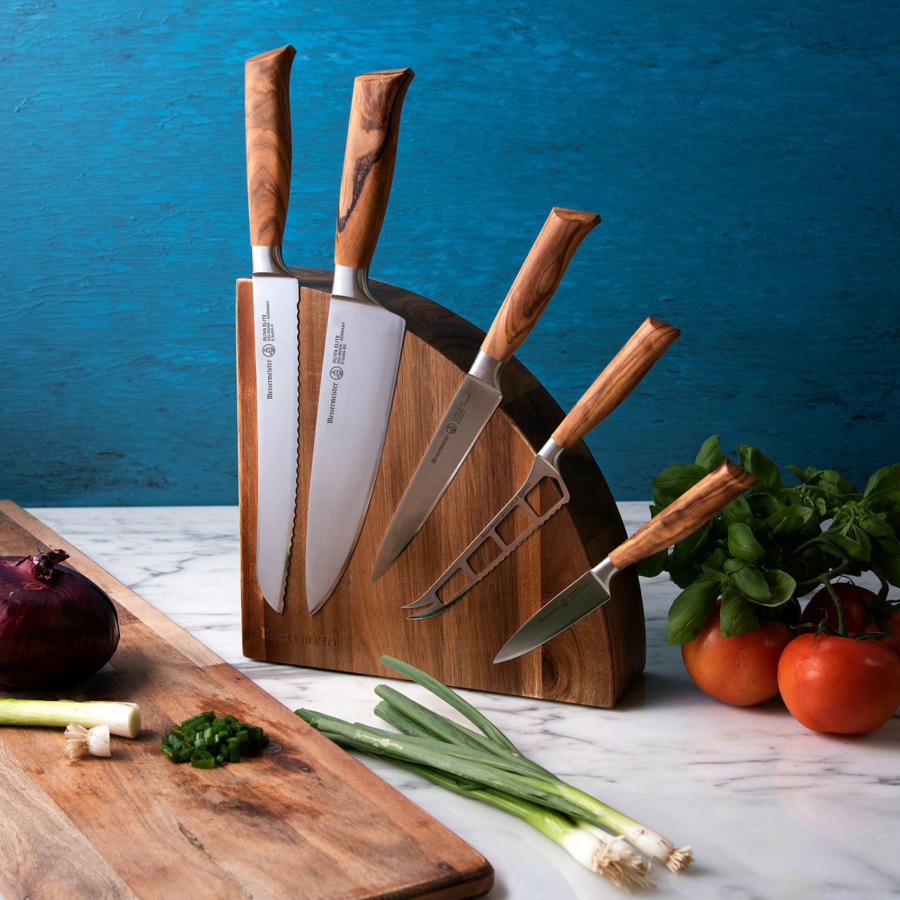 Next Level Magnetic Knife Block Acacia with Light - Creative Kitchen