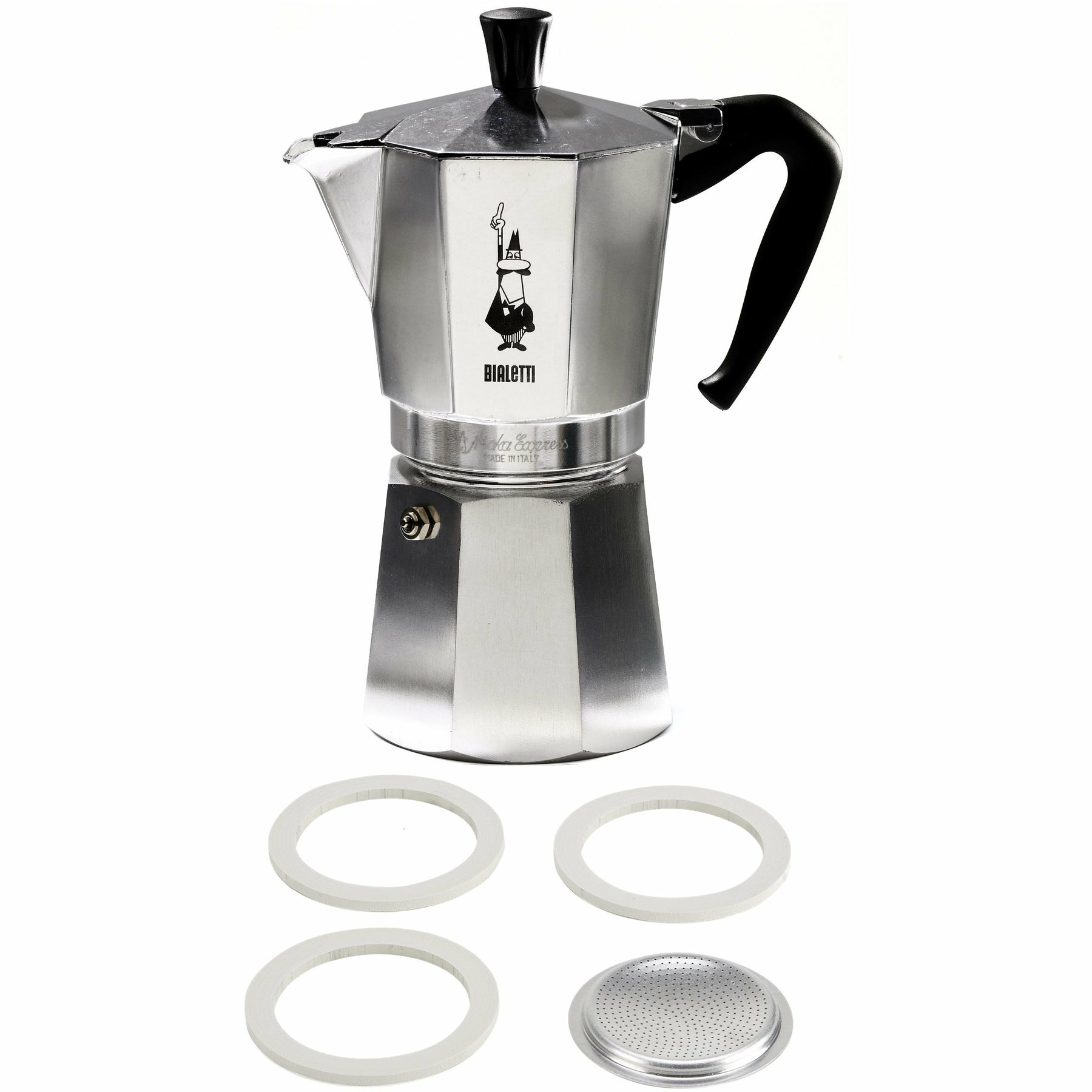 Escali London Sip - Matte Black Stainless Steel Stovetop Espresso