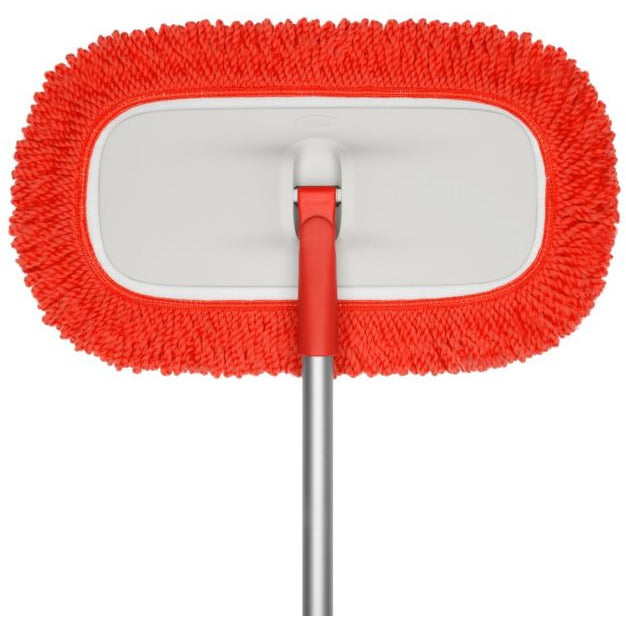 OXO Good Grips Microfiber Refillable Wet Floor Spray Mop with Slide Out  Scrubber